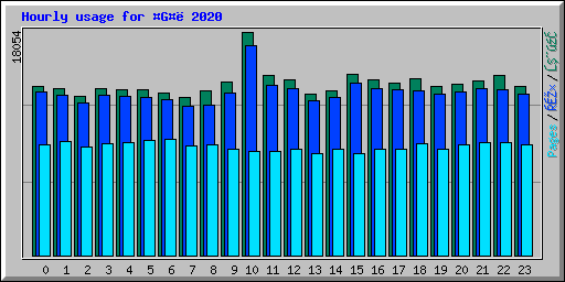 Hourly usage for G 2020