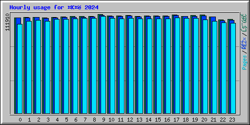 Hourly usage for K 2024