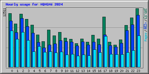 Hourly usage for QG 2024